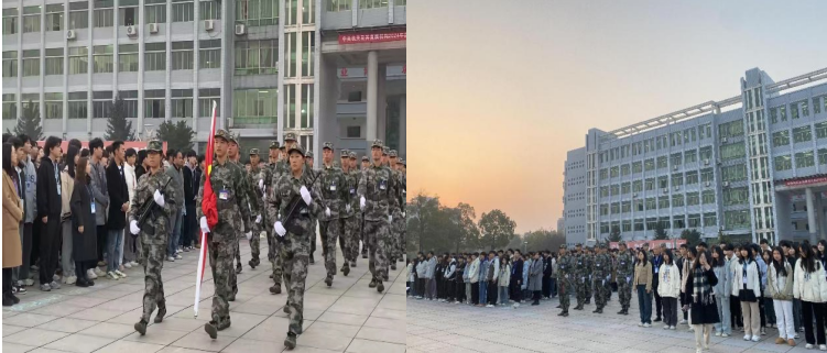 做有擔(dān)當(dāng)?shù)男聲r代青年學(xué)生--現(xiàn)代物流學(xué)院舉行國旗下講話活動